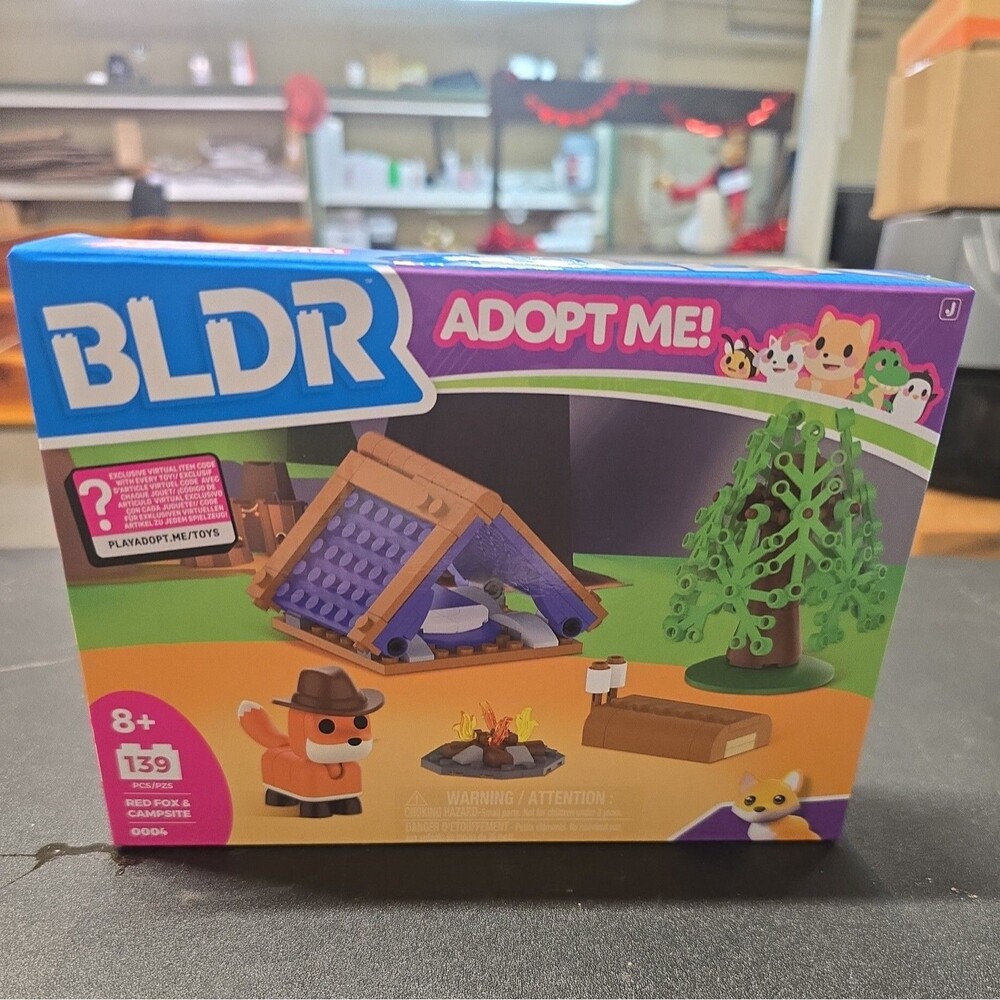 BLDR Adopt Me! Red Fox & Campsite Complete Set 139 Pieces Model # 0004 Brand New